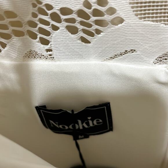 Nookie Lady Lace Long Sleeve Midi - White Size M - Picture 9 of 9